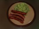 Grüner Kartoffelsalat mit Bratwurst - Rezept
