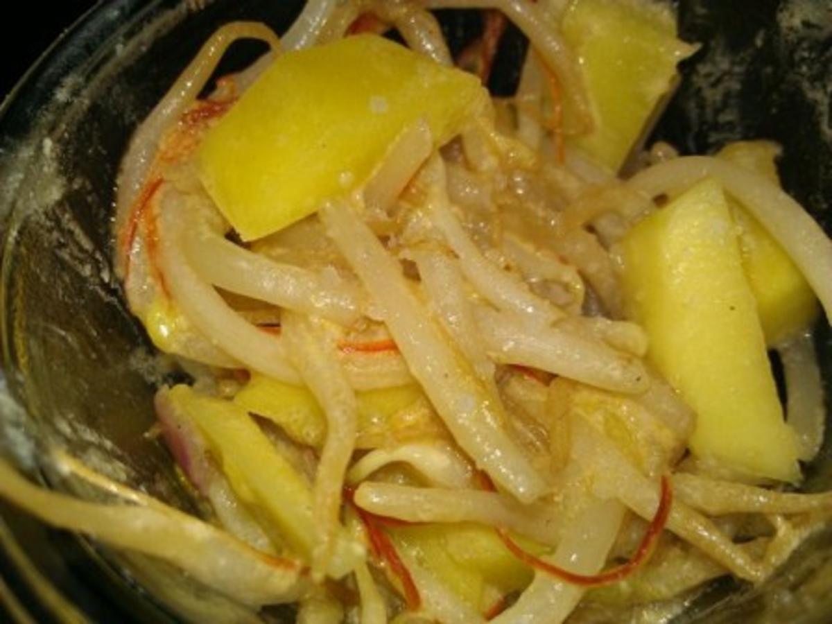 Mungosprossen mit Mango und Chilifäden - Rezept - Bild Nr. 11