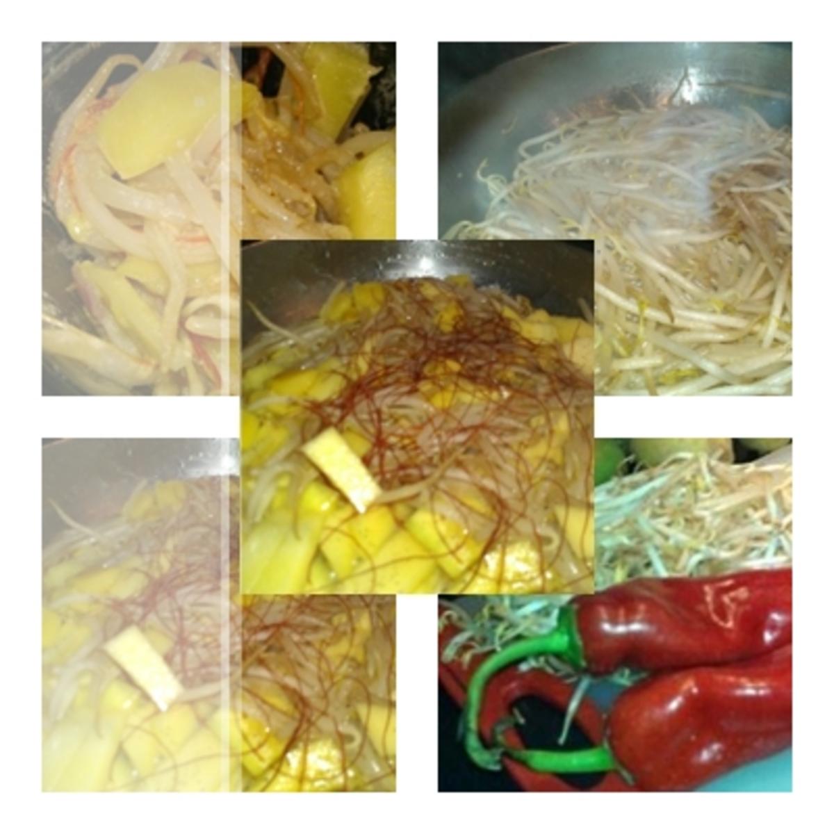 Mungosprossen mit Mango und Chilifäden - Rezept - Bild Nr. 13