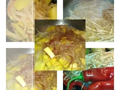 Rezept: Mungosprossen mit Mango und Chilifäden Bild Nr. 13 Mungosprossen mit Mango und Chilifäden - Rezept - Bild Nr. 13