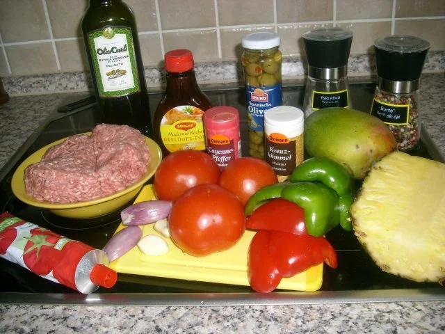 Rezept: Karibische Hackpfanne>> Bild Nr. 2 Karibische Hackpfanne>> - Rezept - Bild Nr. 2