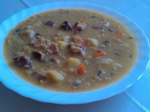 Linseneintopf mit Kassler - Rezept