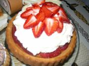 schnelle Erdbeer-Sahne-Torte - Rezept