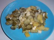 Schmorgurken -Feta-Pfanne - Rezept