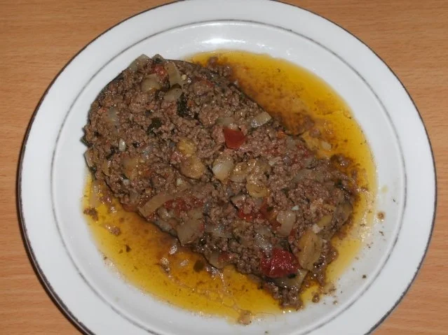 Beilage: Aubergine gefüllt - Rezept