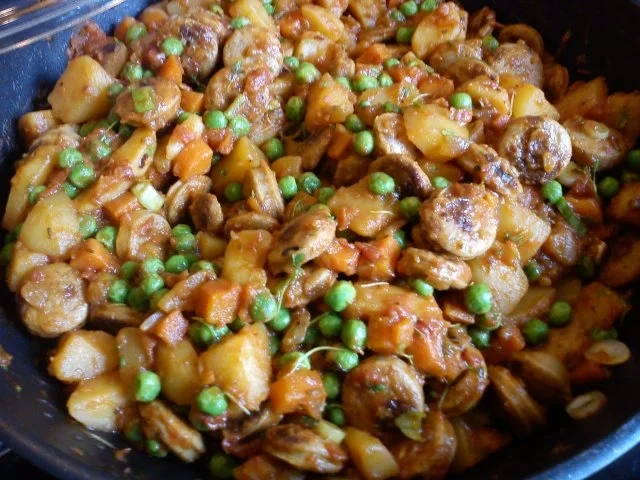 Bratwurstpfanne - Rezept