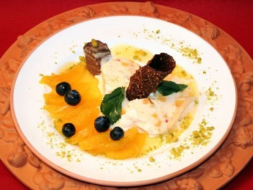 Cassata di Arance auf Orangen-Likörspiegel - Rezept