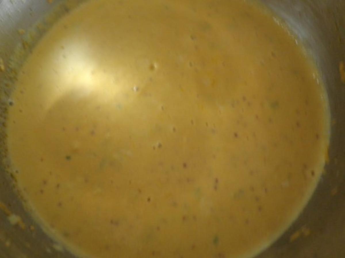 Süßkartoffelsuppe mit Senf, Basilikum, Frischkäse und ... - Rezept - Bild Nr. 8