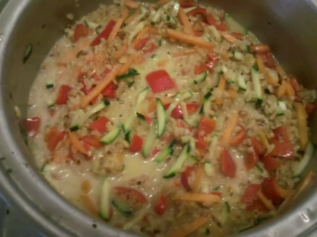 Rezept: Gemüse: Bulgurtopf mit bunten Gemüse Bild Nr. 7 Gemüse: Bulgurtopf mit bunten Gemüse - Rezept - Bild Nr. 7