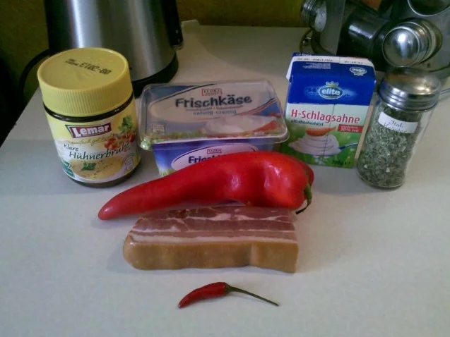 Nudeln: Pikante Kräutersoße mit Rollinis - Rezept - Bild Nr. 3