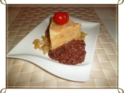 Rezept: Blutwurst mit Stampfkartoffeln und viel gebratenen Zwiebeln Bild Nr. 7 Blutwurst mit Stampfkartoffeln und viel gebratenen Zwiebeln - Rezept - Bild Nr. 7