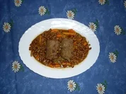 Zweierlei Rouladen auf Pfifferlingsgemüse - Rezept