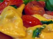 Merguez-Ravioli mit warmen Tomaten - Rezept