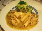 Ragout vom Suppenhuhn - Rezept
