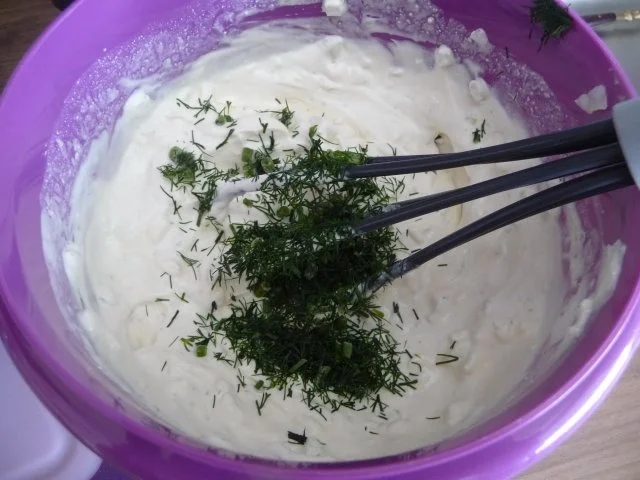 Fleischlos : Pellkartoffeln mit Leinöl, dazu Quark und Salat - Rezept - Bild Nr. 3