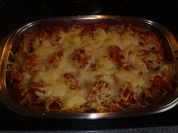 Rezept: Nudelauflauf mit Salami Nudelauflauf mit Salami - Rezept