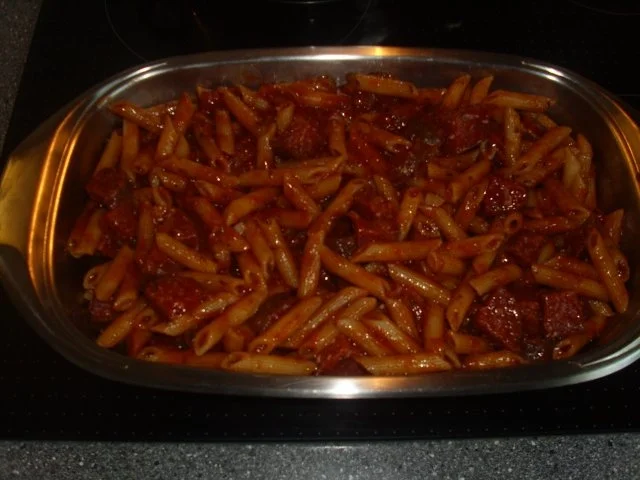 Rezept: Nudelauflauf mit Salami Bild Nr. 5 Nudelauflauf mit Salami - Rezept - Bild Nr. 5