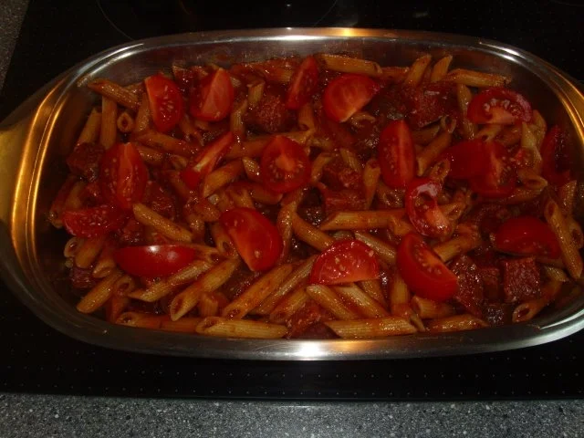 Rezept: Nudelauflauf mit Salami Bild Nr. 6 Nudelauflauf mit Salami - Rezept - Bild Nr. 6