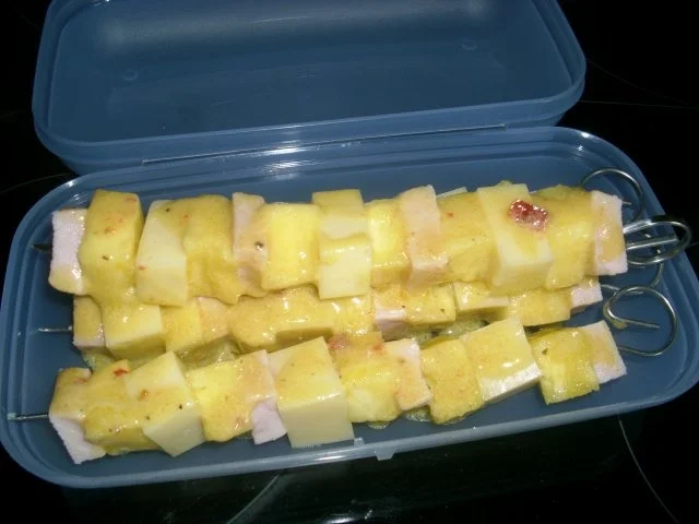 Rezept: Kasslerspieß Hawaii>> Bild Nr. 4 Kasslerspieß Hawaii>> - Rezept - Bild Nr. 4