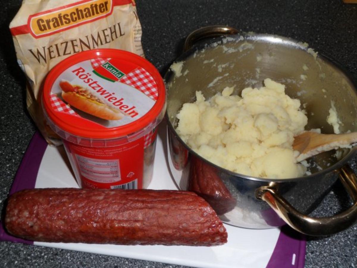 Kartoffel - Salami - Bratlinge - Rezept - Bild Nr. 2