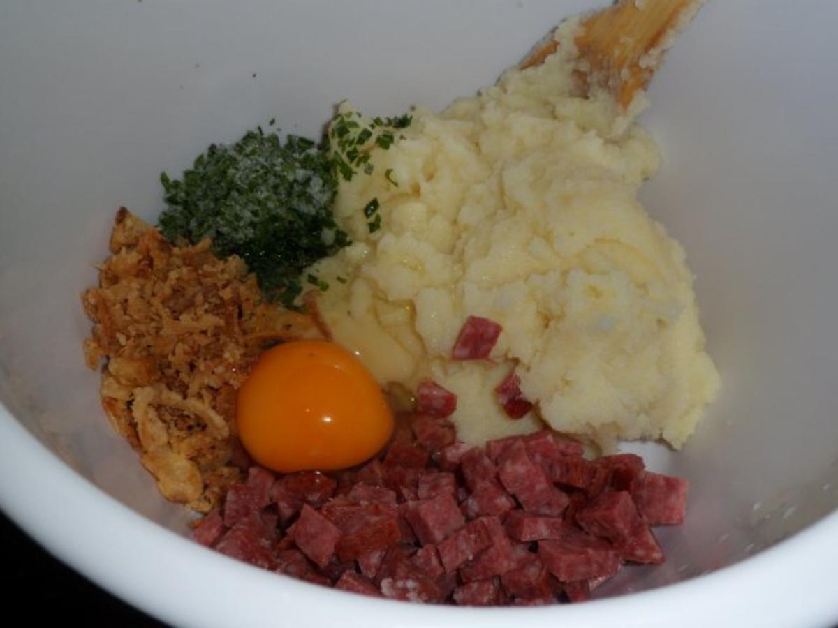 Kartoffel - Salami - Bratlinge - Rezept - Bild Nr. 4