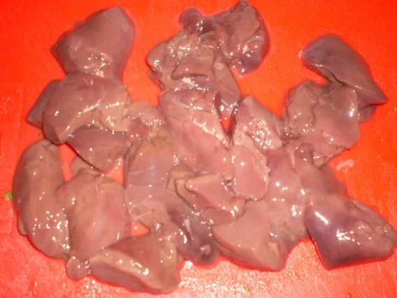 Rezept: Rinderleber - Stückchen in gedünstete Paprikaschoten.... Bild Nr. 3 Rinderleber - Stückchen in gedünstete Paprikaschoten.... - Rezept - Bild Nr. 3