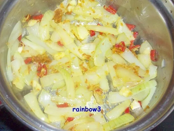 Kochen: Hähnchengeschnetzeltes in fruchtig-scharfer Sauce - Rezept - Bild Nr. 4