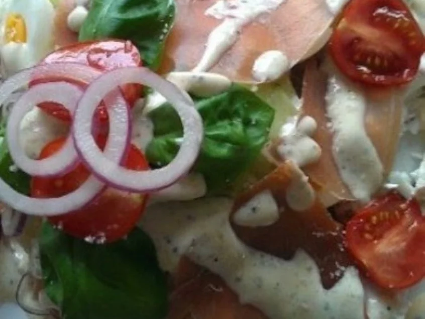 Rezept: Tellersalat mit Thunfisch u. Serranoschinken Bild Nr. 5268 Tellersalat mit Thunfisch u. Serranoschinken - Rezept - Bild Nr. 5268