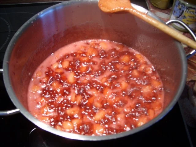 Rezept: Konfitüre & Co: Rote Johannisbeere mit Weinbergpfirsich Bild Nr. 3 Konfitüre & Co: Rote Johannisbeere mit Weinbergpfirsich - Rezept - Bild Nr. 3