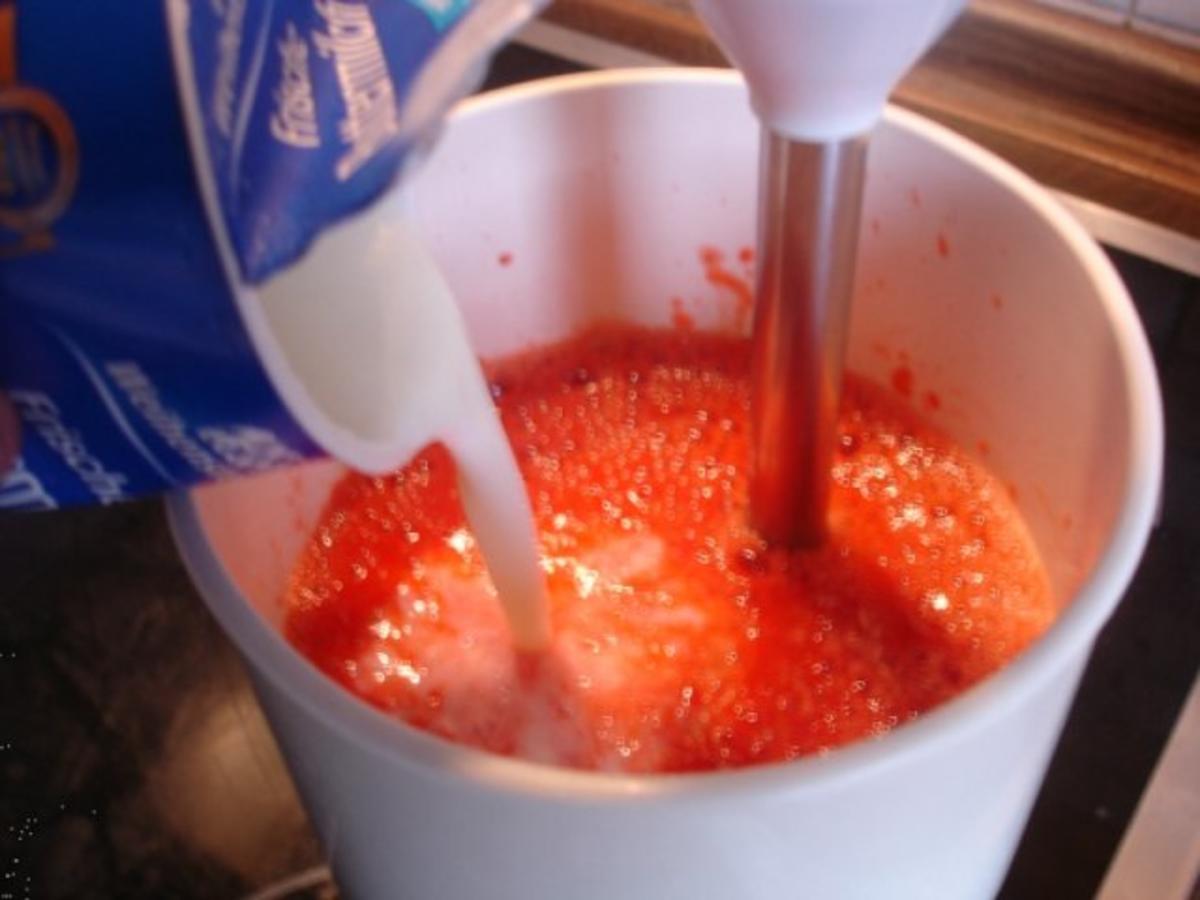 Erdbeerbuttermilch - Rezept - Bild Nr. 6