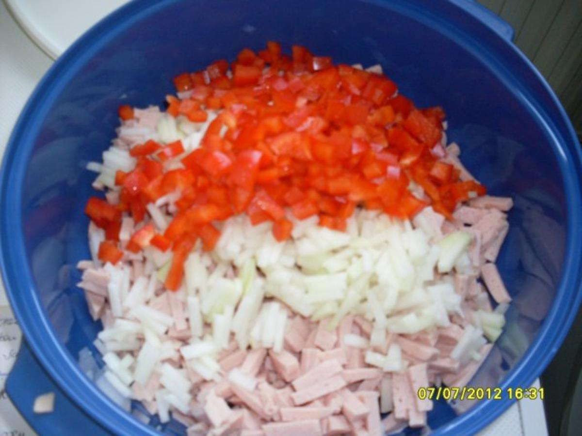 Fleischsalat pikant mit Meerrettich Dressing - schnell &amp; einfach - von ...