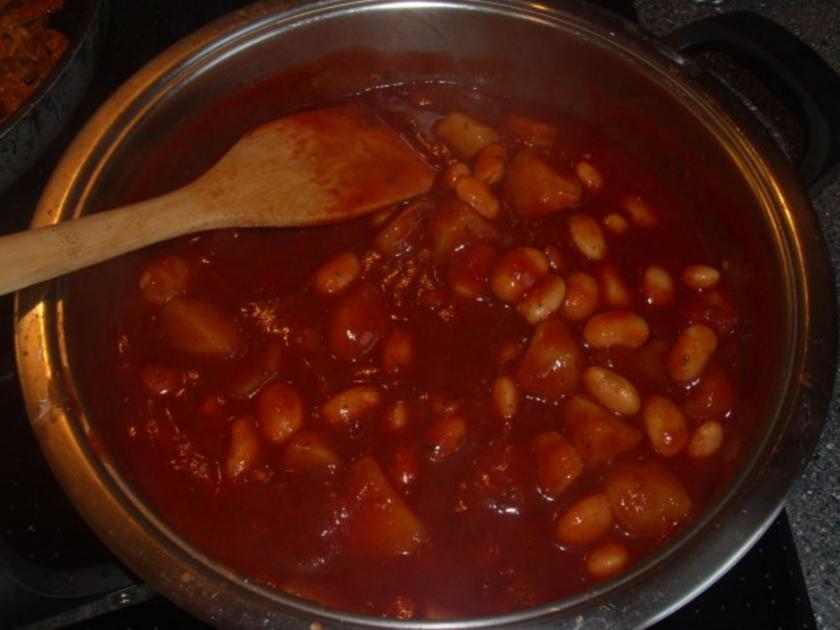 Weisse Bohnen mit Kartoffeln in Tomatensosse - Rezept - kochbar.de