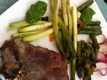 Grillen: Kottelet mit grünem gegrillten Spargel - Rezept - Bild Nr. 5