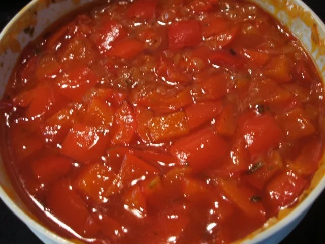 Reis: Reistörtchen auf Peperonata - Rezept - Bild Nr. 2