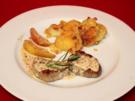 Schweinefilet mit Calvados-Soße dazu Schabziger Kartoffeln - Rezept