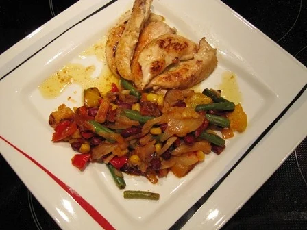 Rezept: Putenfiletspitzen mit Spicy Gemüsemix à la Biggi Bild Nr. 18 Putenfiletspitzen mit Spicy Gemüsemix à la Biggi - Rezept - Bild Nr. 18