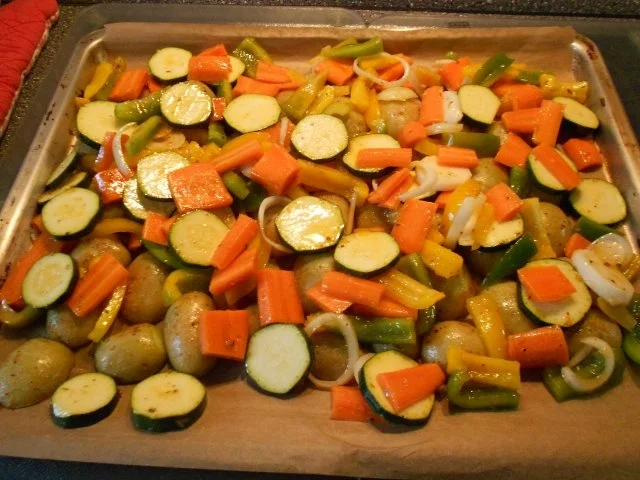 buntes Gemüse vom Blech (Antipasti-Art) - Rezept - Bild Nr. 10