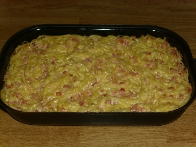 Spaghettiauflauf - Rezept
