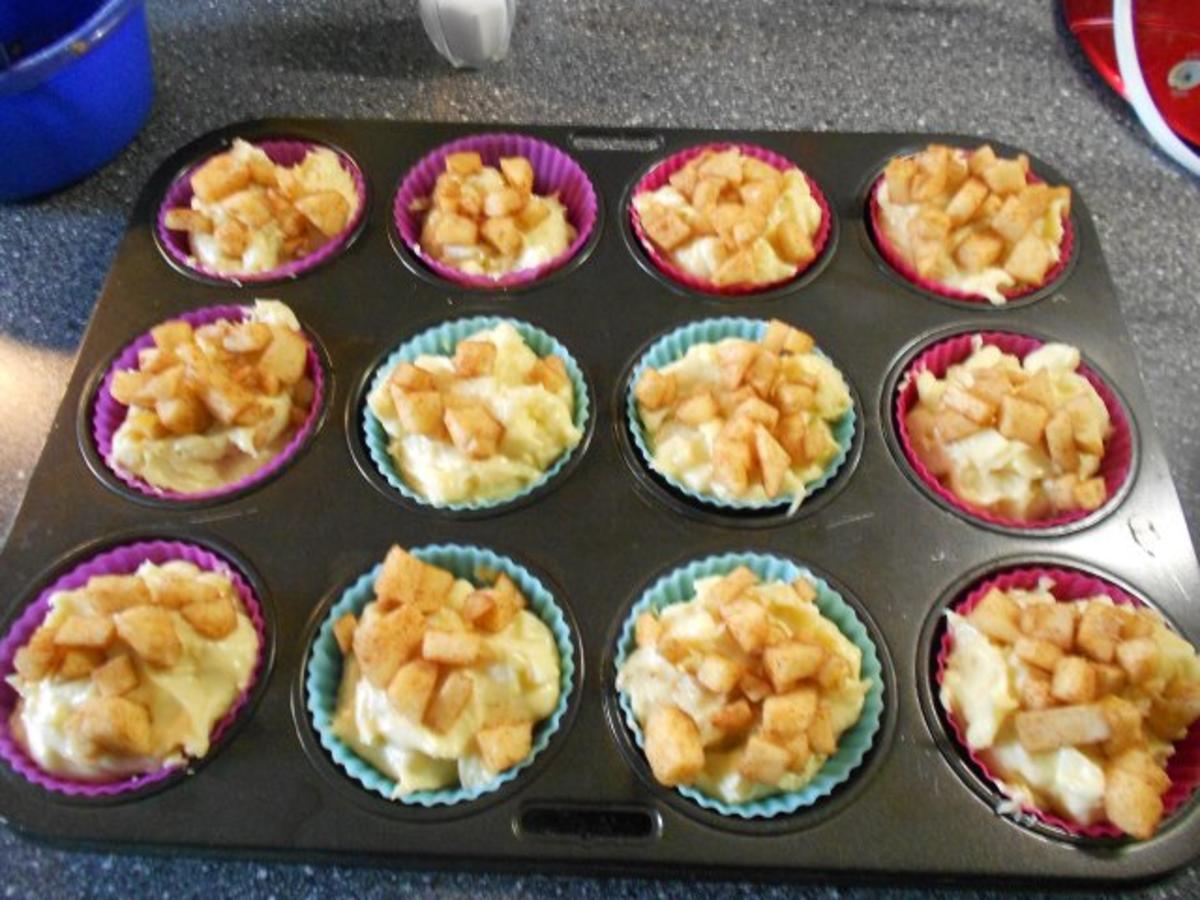 Apfel-Muffins mit Apfel-Zimt Haube - Rezept - Bild Nr. 16