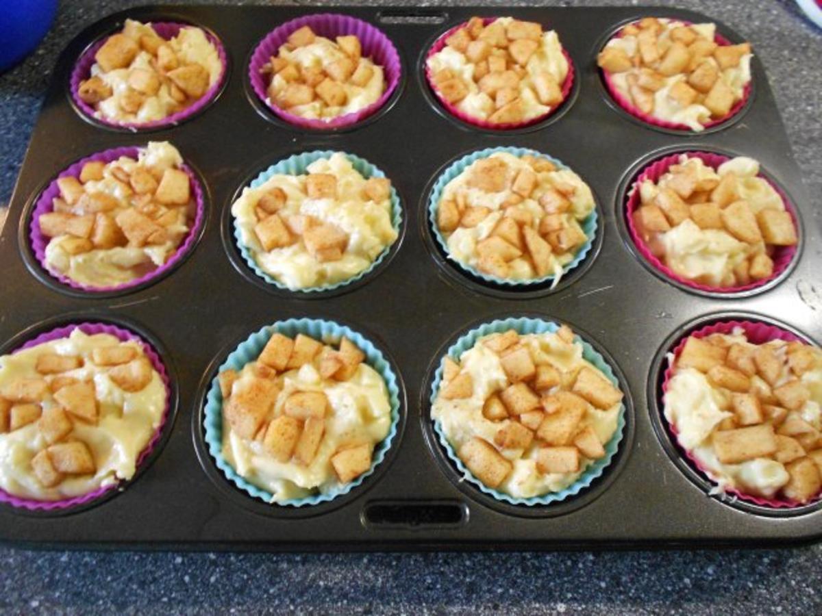 Apfel-Muffins mit Apfel-Zimt Haube - Rezept - Bild Nr. 17