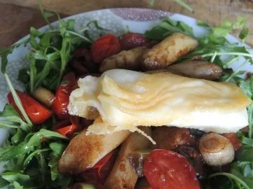 Ziegenkäse auf Rucolasalat - Rezept - Bild Nr. 4