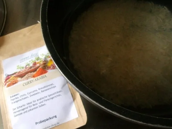 Reissalat mit arabischen Curry - Rezept - Bild Nr. 3