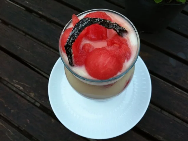 Joghurt mit Melonen -Bällchen ;-)) - Rezept