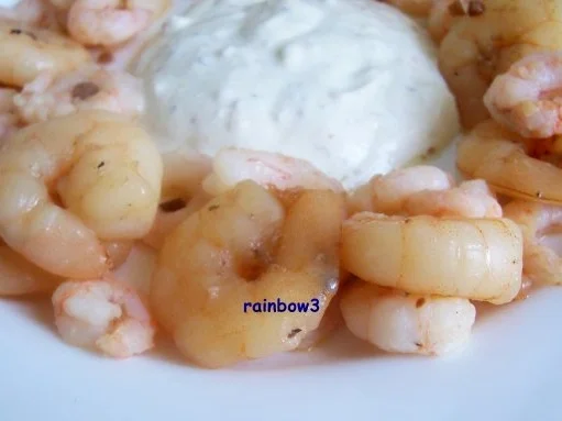 Zwischensnack: Garnelen mit Knoblauch-Dip - Rezept