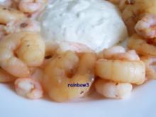 Zwischensnack: Garnelen mit Knoblauch-Dip - Rezept