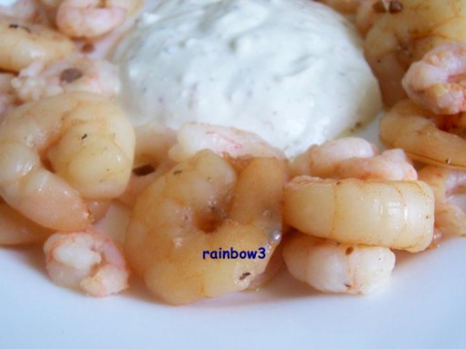 Zwischensnack: Garnelen mit Knoblauch Dip - einfach - von rainbow3
