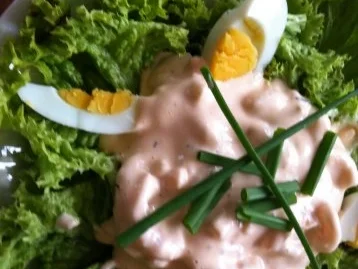 Salat mit Krabben-Dressing.. - Rezept - Bild Nr. 2