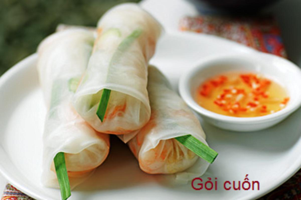 Goi Cuon (Vietnamesische Glücksrolle) - Rezept