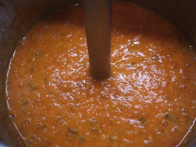 Soßen: Tomatensoße eingekocht - Rezept - Bild Nr. 8