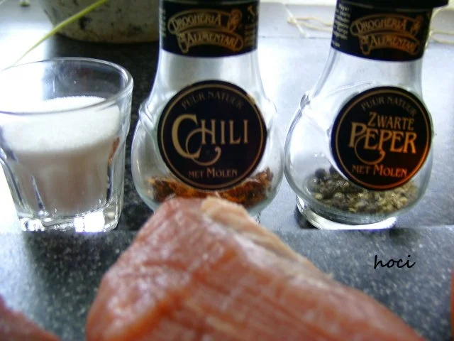 Rezept: Schaschlikspiess mit Petersilienreis und Hollandaise " Diabolo " Bild Nr. 3 Schaschlikspiess mit Petersilienreis und Hollandaise " Diabolo " - Rezept - Bild Nr. 3